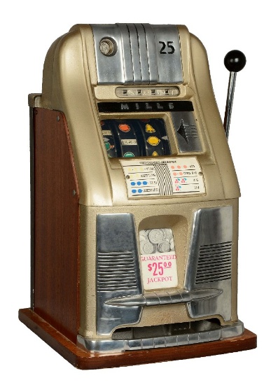 Extremely Rare 25¢ Mills Novelty Hi-Top Slot Machine -PNR- Excellent Condition Museum Piece