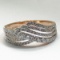 *Fine Jewelry 14 kt. White/Rose Gold, 0.78CT Round Cut Diamond Ring (Q 11-0006)