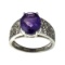 APP: 0.5k Fine Jewelry Designer Sebastian, 2.77CT Oval Cut Amethyst And Sterling Silver Ring