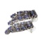 APP: 3.2k 3.56CT Tanzanite And Colorless Quartz Platinum Over Sterling Silver Earrings