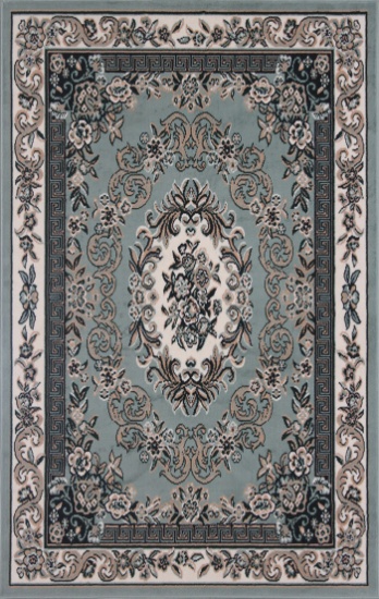 Gorgeous 4x6 Emirates (1522) Light Green Rug High Quality Made in Turkey (No Rug Sold Out Of Country