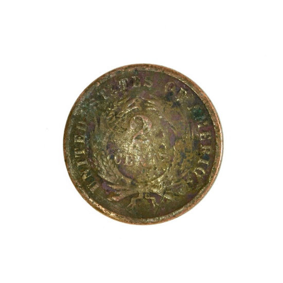 1865 2c piece Coin