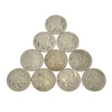 10 Misc. Buffalo Nickel Coins