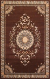 Gorgeous 5x8 Emirates (1515) Brown Rug High Quality Made in Turkey (No Rugs Sold Out Of Country)