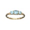 APP: 0.5k Fine Jewelry, Designer Sebastian 14KT Gold, 0.71CT Blue Topaz And Diamond Ring