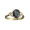 APP: 1.2k Fine Jewelry Designer Sebastian 14KT Gold, 2.78CT Blue And White Sapphire Ring