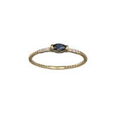APP: 0.5k Fine Jewelry 14KT Gold, 0.20CT Blue Sapphire And Diamond Ring