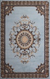 Gorgeous 5x8 Emirates (1515) Blue Rug High Quality Made in Turkey (No Sold Out Of Country)