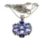 APP: 2.3k 1.73CT Tanzanite And Platinum Over Sterling Silver Pendant With Chain