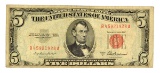 1953 $5 U.S. Red Seal Note