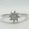 *Fine Jewelry 14 kt. White Gold, 0.18CT Round Cut Diamond Ring (Q 11-0055)