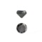 APP: 1.2k 1.30CT Round Cut Black Diamond Gemstone