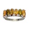 Fine Jewelry Designer Sebastian 1.72CT Marqise Cut Multi Color Tourmaline And Sterling Silver Ring