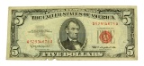 Rare 1963 $5 U.S. Red Seal Note
