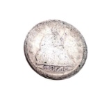 1854 Liberty Seated Arrows At Date Quarter Dollar Coin