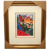 Chagall (After) 'Les Soucies' Museum Framed Giclee-Ltd Edn