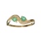 APP: 1.2k Fine Jewelry, Designer Sebastian 14KT Gold, 0.36CT Emerald and 0.06CT Diamond Ring