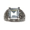 APP: 2.3k Fine Jewelry 3.83CT Beryl Aquamarine And Topaz Sterling Silver Ring