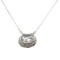 APP: 1.4k Fine Jewelry Designer Sebastian 2.60CT Oval Cut Aquamarine and Sterling Silver Necklace