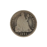 1891-S Liberty Seated Dime Coin