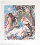 Renoir Giclee Lithograph ''''Bathing'''' 12 x 17 Paper Image