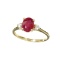 APP: 1k Fine Jewelry 14KT Gold, 1.53CT Ruby And White Sapphire Ring