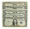 Rare (5) 1935 $1 U.S. Silver Certificates