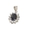 APP: 0.5k Fine Jewelry Designer Sebastian, 2.15CT Blue Sapphire And Sterling Silver Pendant