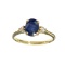 APP: 1k Fine Jewelry 14KT Gold, 1.61CT Blue And White Sapphire Ring