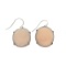 Rare Designer Sebastian Vintage, Rose Quartz And Sterling Silver Earrings