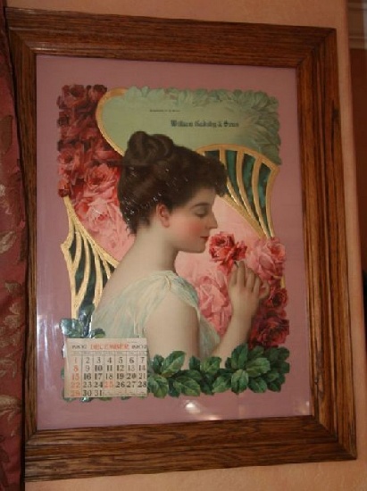 Victorian Print-One of the Finest-Girl with Roses -P-