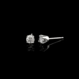 APP: 1.3k *Fine Jewelry 14 kt. White Gold, Custom Made 0.50CT Round Brilliant Cut Diamond Earrings