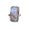 APP: 0.9k Fine Jewelry 13.00CT Free Form Boulder Brown Opal And Sterling Silver Ring