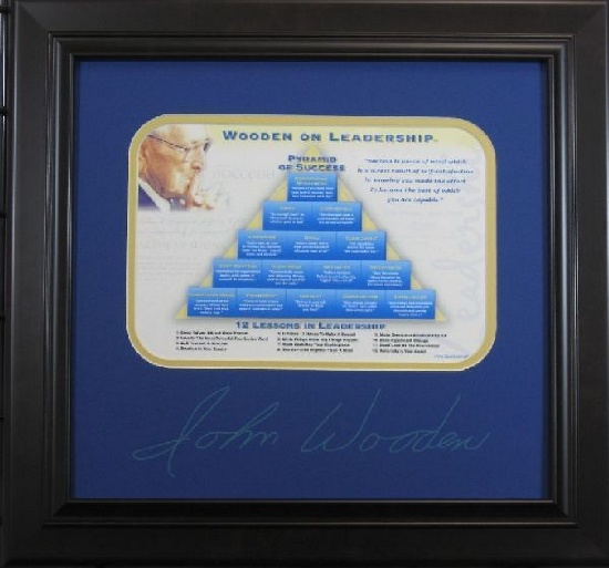 John Wooden - Leadership - Plate Signature