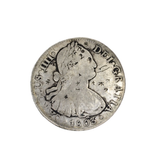 1803 Eigth Reales American First Silver Dollar Coin