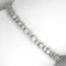 Custom Made Sterling Silver Opal Fancy French Cubic Zirconium Tennis Bracelet