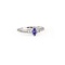 APP: 0.6k Fine Jewelry Designer Sebastian 0.25CT Marquise Cut Tanzanite And Sterling Silver Ring