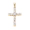 *Fine Jewelry, 14KT Gold, 0.15CT Diamond Cross Pendant (GL CR443D4)