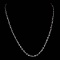 *Fine Jewelry 14KT White Gold, 3.3GR, 18'' Corrugated Oval Chain (GL 3.3-10)