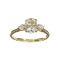 APP: 1.1k Fine Jewelry 14KT Gold, 1.20CT Blue Aquamarine And White Sapphire Ring