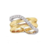 *Fine Jewelry, 14KT Two-Tone Gold, 0.32CT Diamond Ring (GL 4112D4)