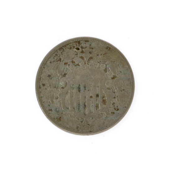 1866 Shield Nickel Coin