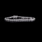 *Fine Jewelry 18 kt. White Gold, Custom Made 2.02CT Round Brilliant Cut Diamond Tennis Bracelet