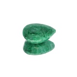 APP: 3.4k 44.95CT Pear Cut Green Emerald Gemstone