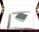 APP: 5.7k 416.00CT Square Cut Green Guatemala Jade Gemstone