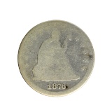 1876-CC Liberty Seated Quarter Dollar Coin