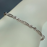 APP: 3.3k *Fine Jewelry 14KT White Gold, 0.50CT Round Brilliant Cut Diamond Bracelet (VGN A-309)