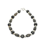 Fine Jewelry Designer Sebastian, Bead And Sterling Silver Bracelet