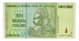 10 Trillion Dollar Zimbabwe Note