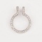 *Fine Jewelry Custom Made 14kt White Gold And 0.98CT Diamond Pendant (FR F534)